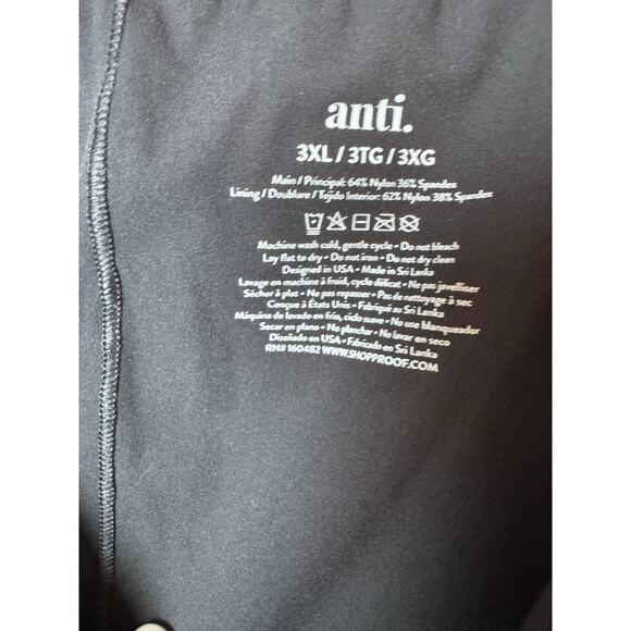 Anti x Proof Smoothing Camisole Tank A544676 Stretch Black Plus Size 3X NWT $50 - Picture 6 of 13